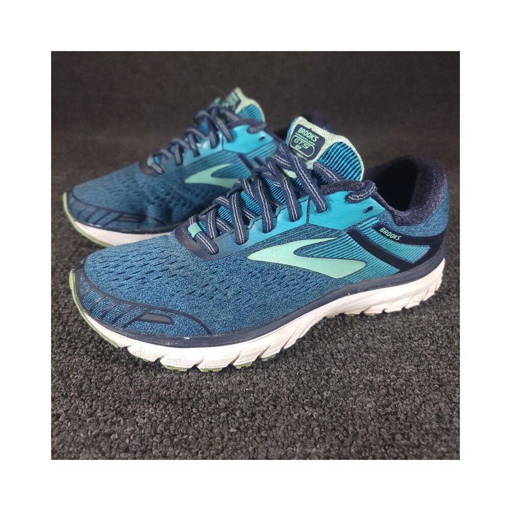 Brooks Adrenaline GTS 18 Running Shoes Womens Size 8.5 B Mesh Cushion Sneakers
